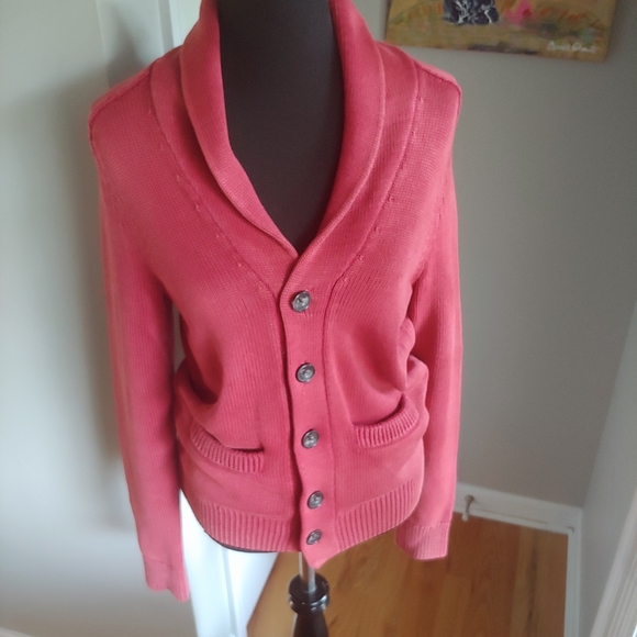 American Eagle Prep Fit Button Down Sweater XS - Picture 2 of 12